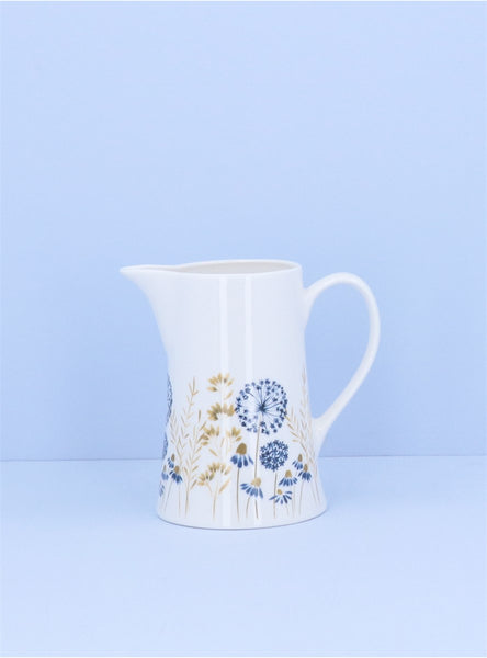 Blue Meadow | Bone China Jug | Medium