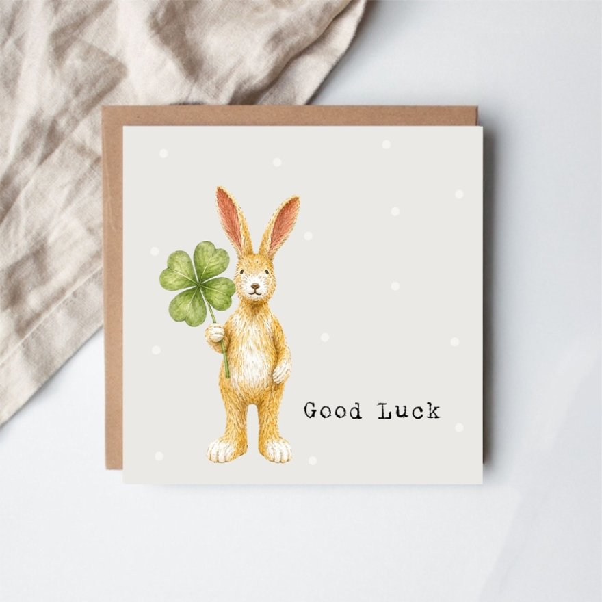 Good Luck Greetings Card | 15cm