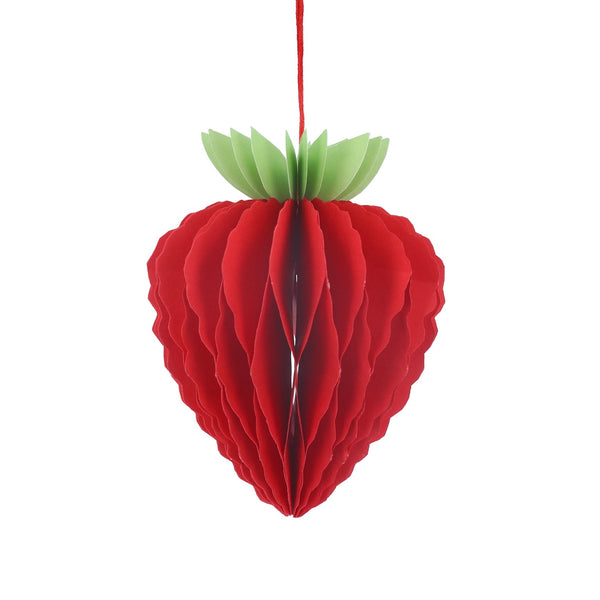 Honeycomb Strawberry | Paper Decoration | Med