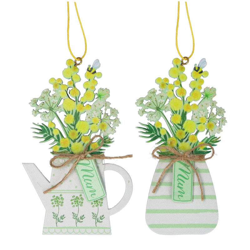Wood Mum Vase Dec  | Mimosa