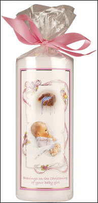Christening Candle | Girl | Gift Wrapped