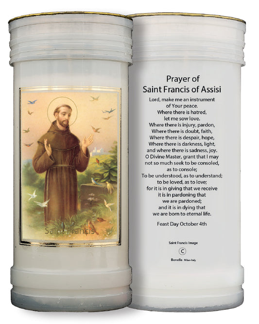 Pillar candle | Saint Francis