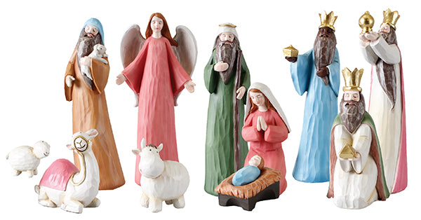 Nativity Set | Resin | 12 Figures 8 Inch
