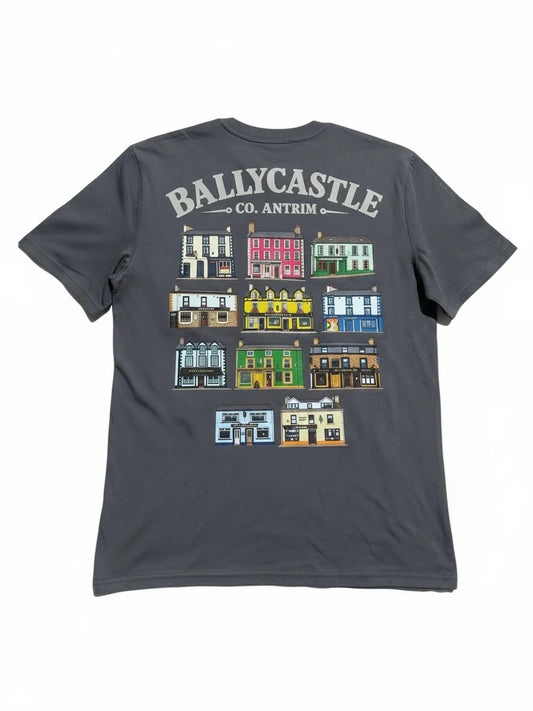 Ballycastle Pubs T-shirt | Grey