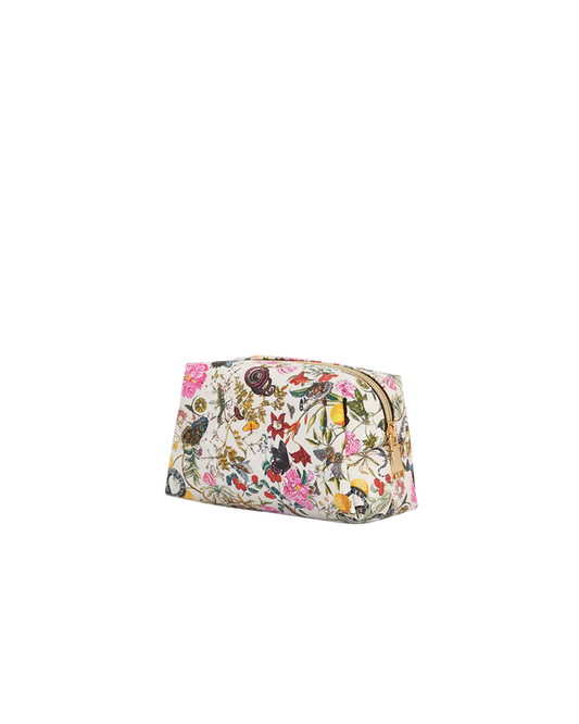 Floral Engravings Cosmetics Pouch