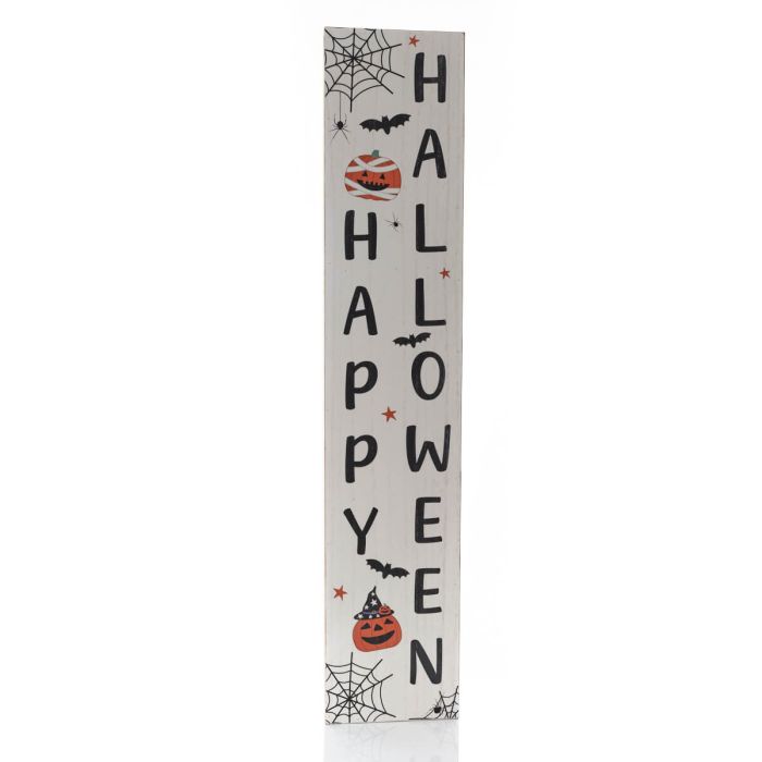 Spooktacular Wood Happy Halloween Porch Sign