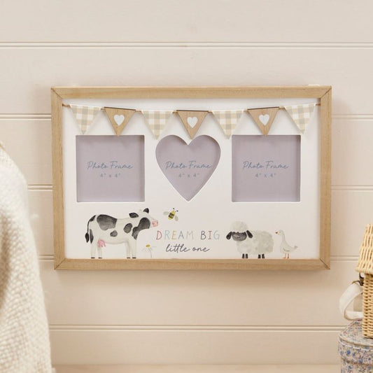 Mini Farm Dream Big Little One Triple Photo Frame