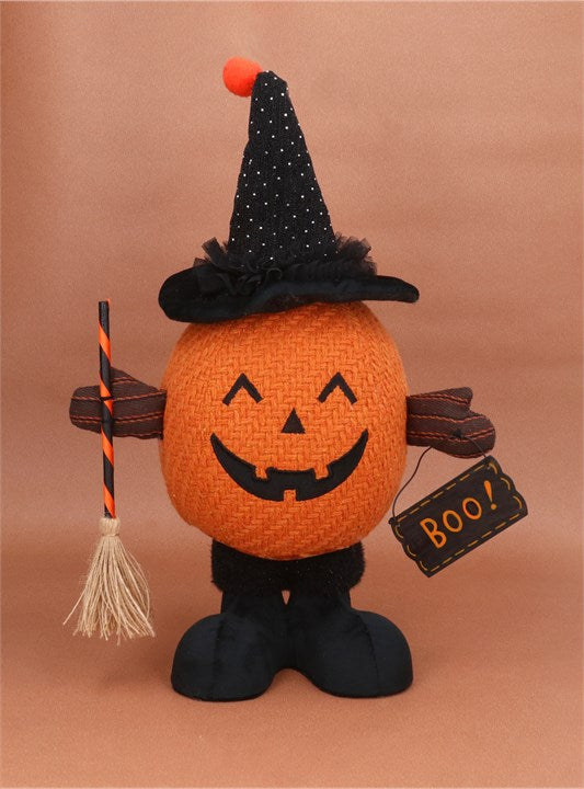 Fabric Pumpkin Witch Ornament | 43cm