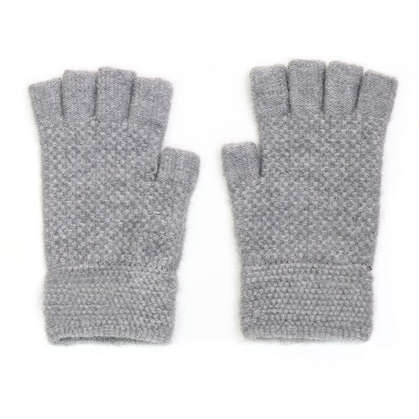 Light Grey Marl Ladies Fingerless Gloves