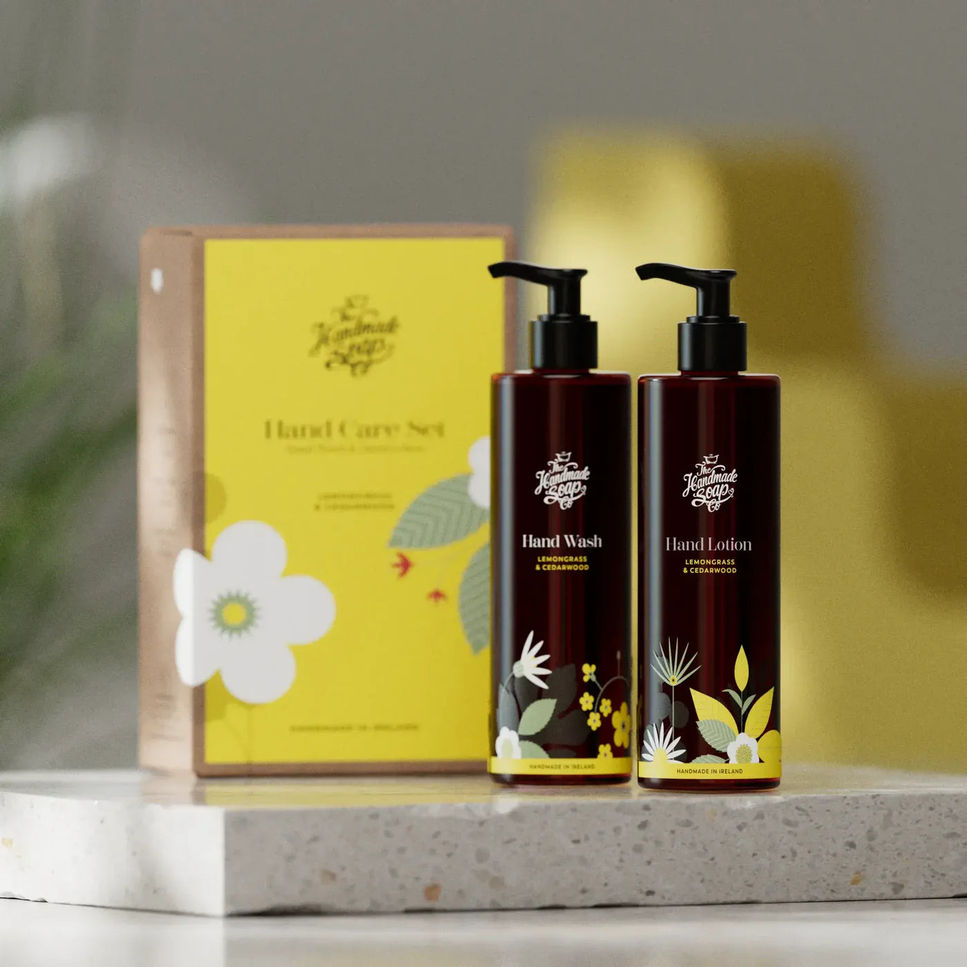 The Handmade Soap Company | Hand Wash & Lotion Set | Lemongrass & Cedarwood | 250ml x 2