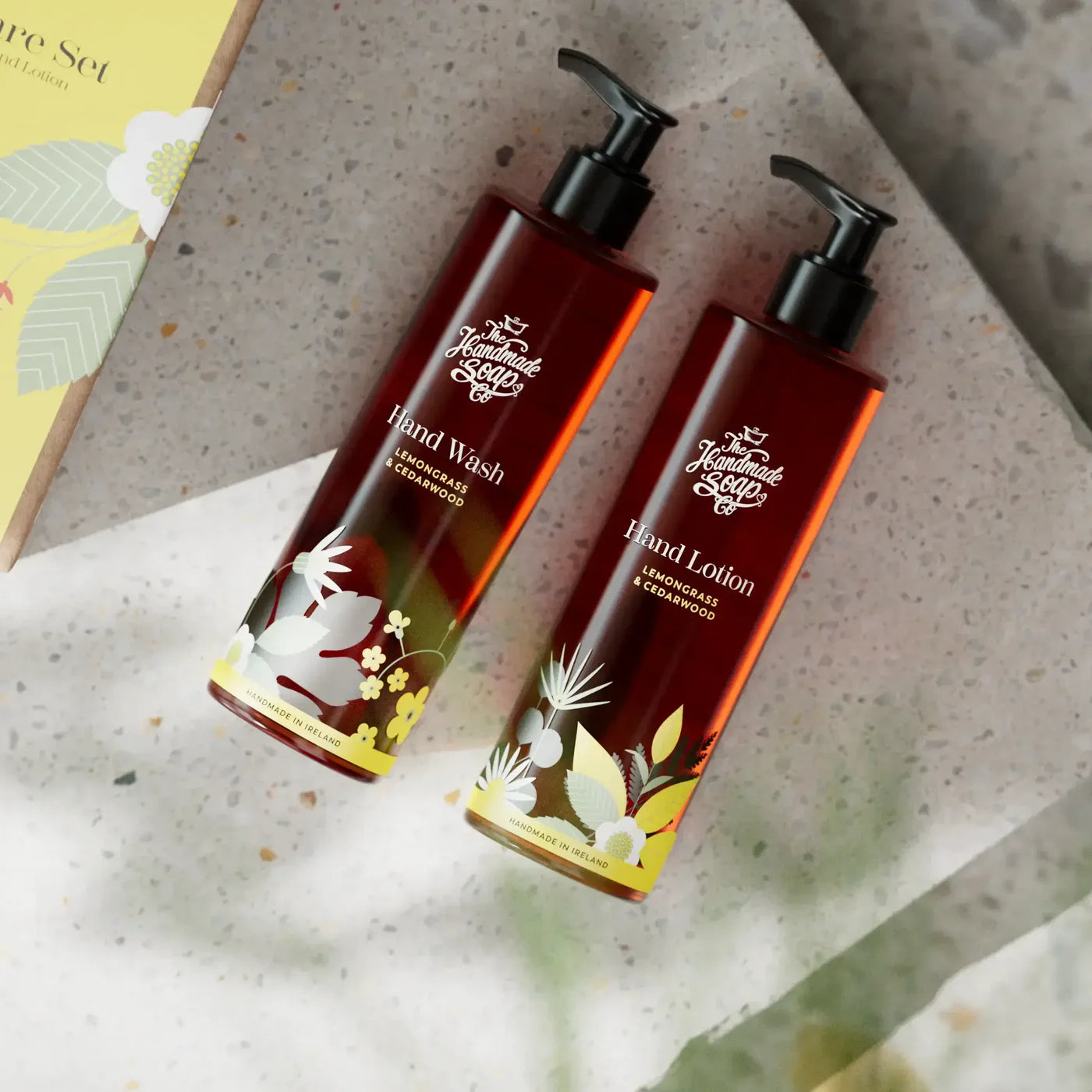 The Handmade Soap Company | Hand Wash & Lotion Set | Lemongrass & Cedarwood | 250ml x 2