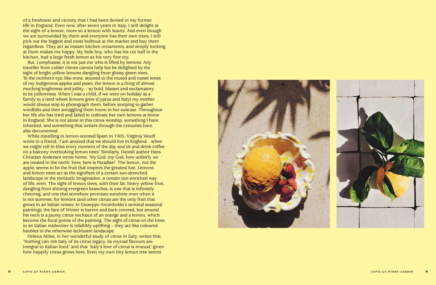 FOR THE LOVE OF LEMONS: ITALIAN INSPIRED (HB)