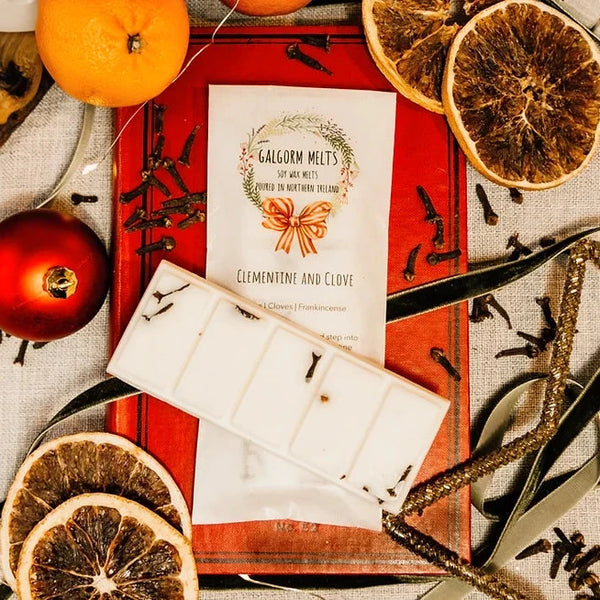 Galgorm Melts | Clementine and Clove | Soy Wax Melt