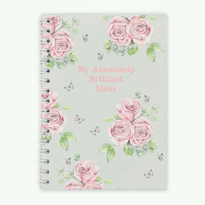 Crumble & Core | Wire Bound A5 Notebook | Pink Rose Brilliant Ideas