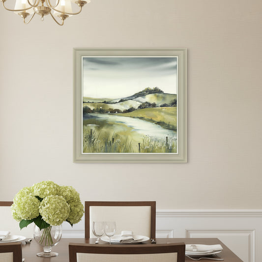 Pistachio Pastures I By Elizabeth Baldin