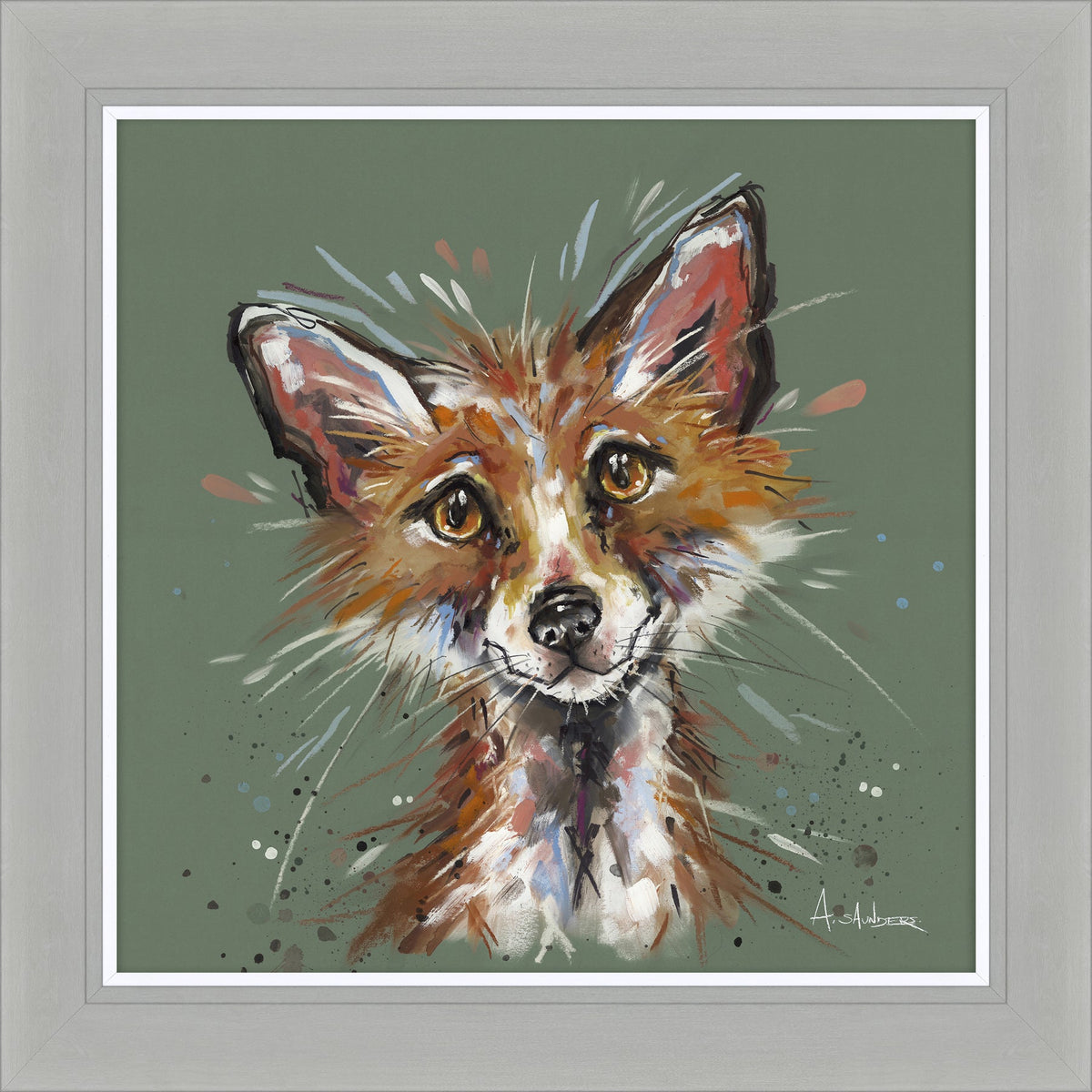 Foxy Large | Ashley Saunders | 70cm x 70cm