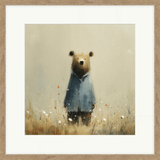 Stick Leg Bear | Lucy Hart | 42cm x 42cm