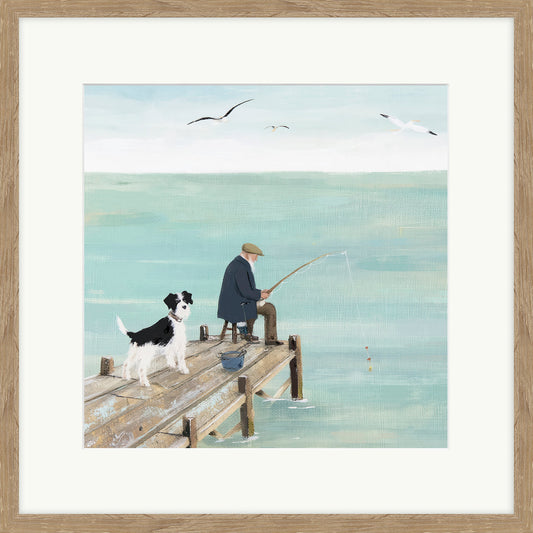 Fishing Buddy | Lucy Hart | 42cm x 42cm