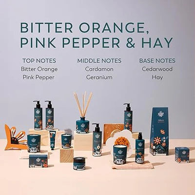 The Handmade Soap Company | Hand Wash Refill | Bitter Orange, Pink Pepper & Hay