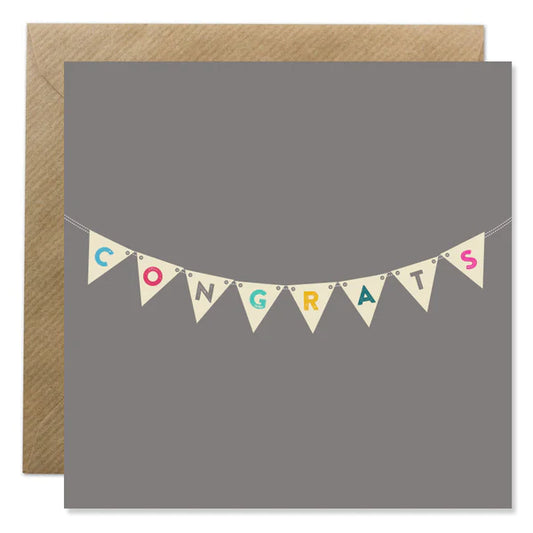 Bold Bunny | Bright & Bold Range | 'Congratulations Bunting'