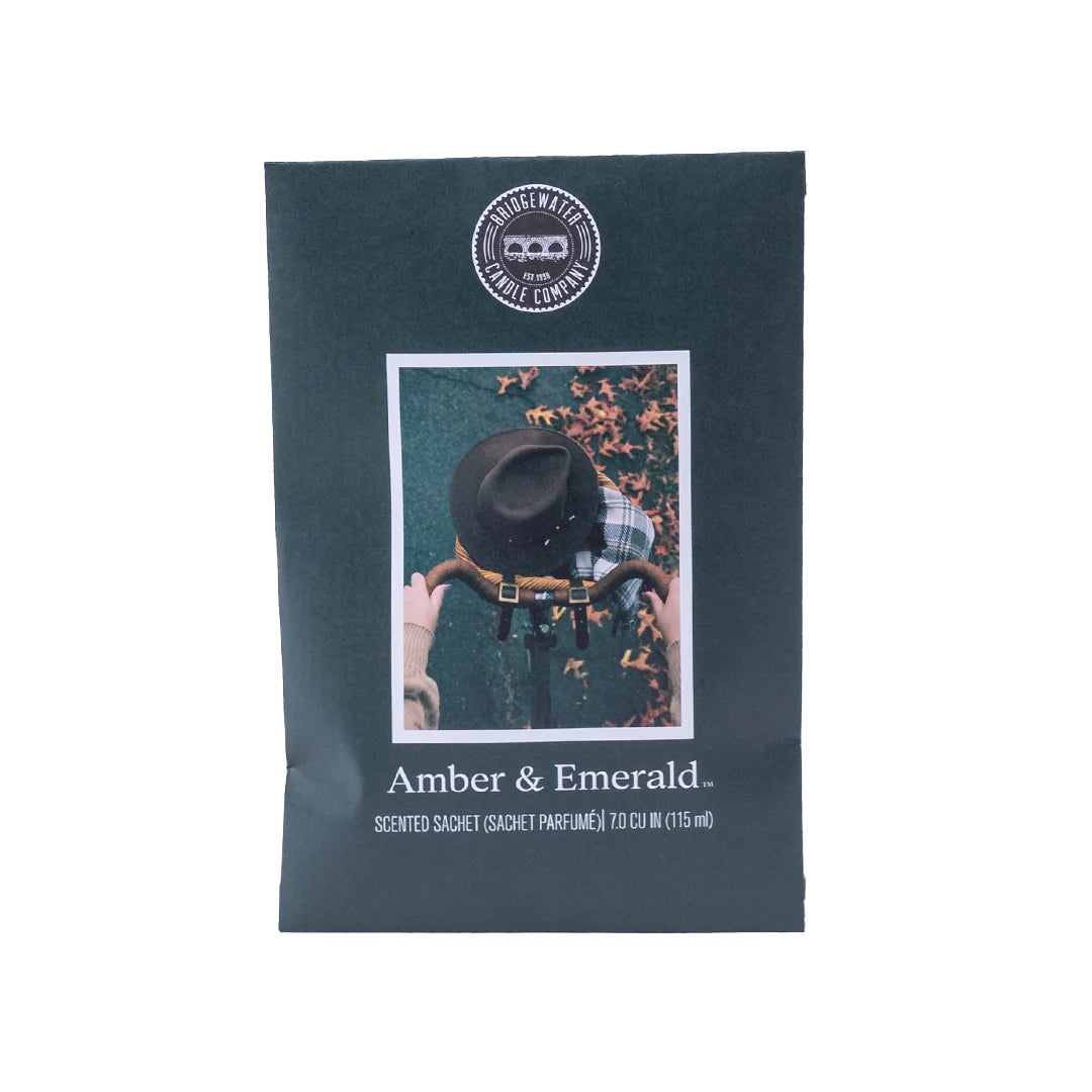 Bridgewater Scented Sachet | Amber & Emerald Large