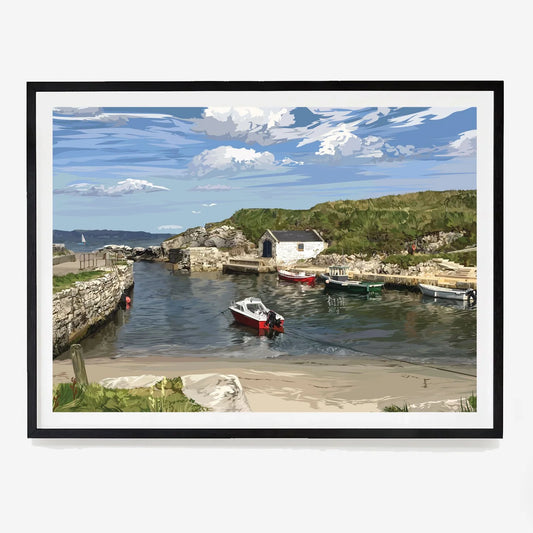 Amber Jordan Design | Ballintoy Harbour Print | A4