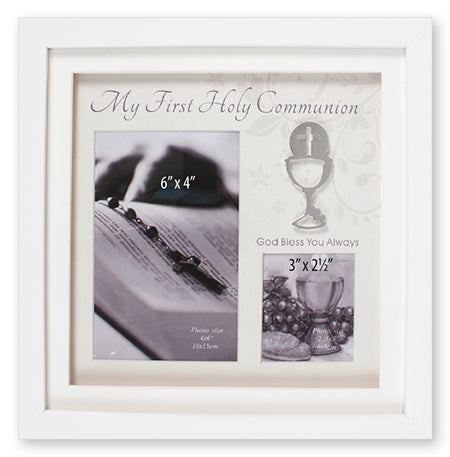 Communion |  Photo Frame | White Finish | Symbolic