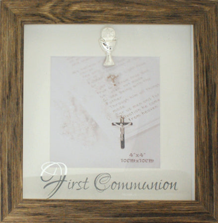 Communion Photo Frame | Wood Finish