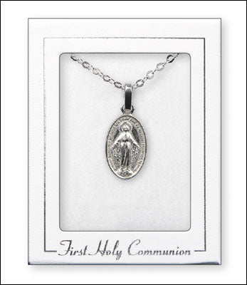 Communion | Miraculous Medal | Silver Plated Necklet