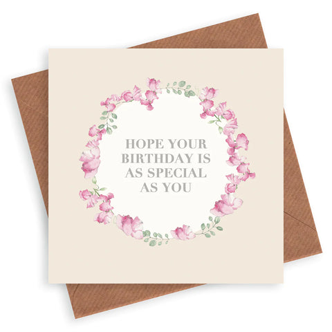Crumble & Core | Vintage Sentiments Greeting Card | Special You Birthday