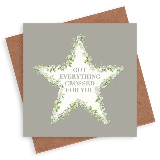 Crumble & Core | Vintage Sentiments Greeting Card | Good Luck