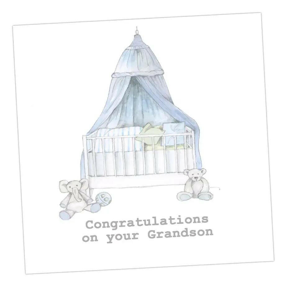 Crumble & Core | Congratulations On Your Grandson Card