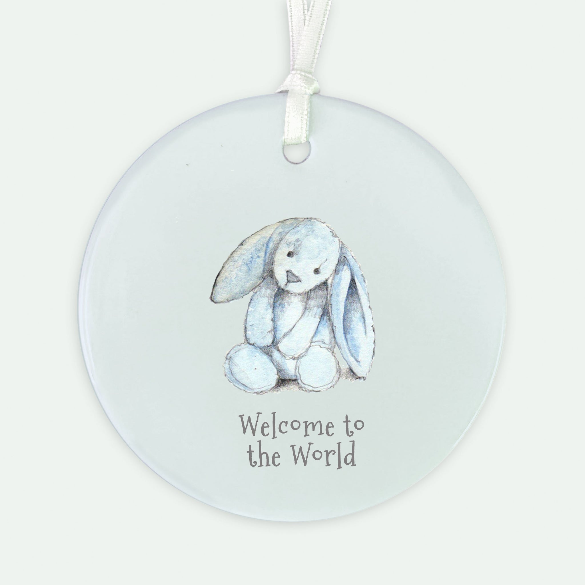 Crumble & Core | Ceramic Keepsake | Baby Boy Bunny