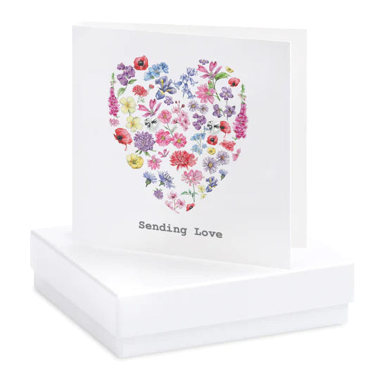 Crumble & Core | Sending Love Heart Earring Card