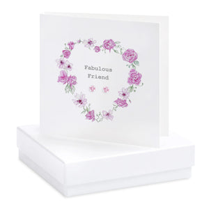 Crumble & Core | Boxed Heart Garland Earring Card