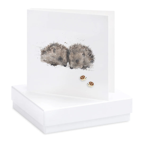 Crumble & Core | Boxed Hedgehogs Earring Card