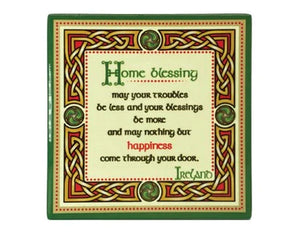 Home Blessing Ceramic Coaster