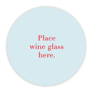 Crumble & Core | Ceramic Coaster | Place Wine Here