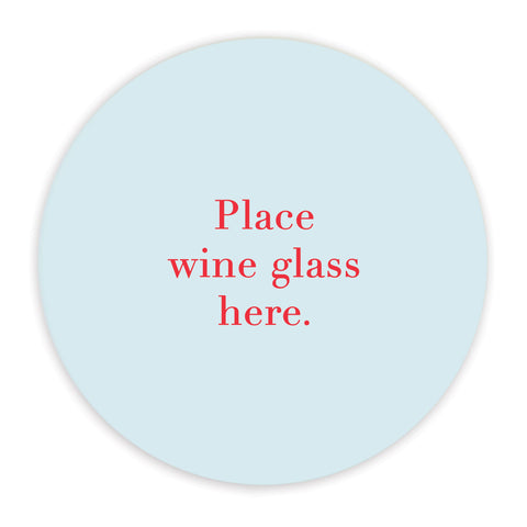 Crumble & Core | Ceramic Coaster | Place Wine Here