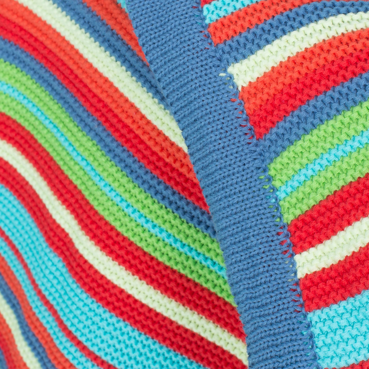 Multicolour Cosatto Stripe Knitted Blanket