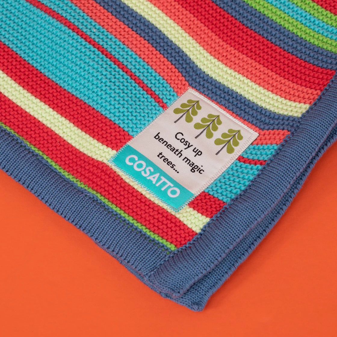 Multicolour Cosatto Stripe Knitted Blanket