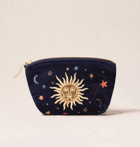 Elizabeth Scarlett | Celestial Coin Purse | Navy Velvet