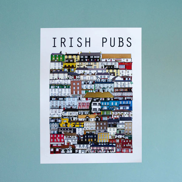 Irish Pubs Illustration | 30x40cm | Unframed