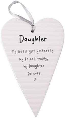 Ceramic Heart Plaque | Daughter