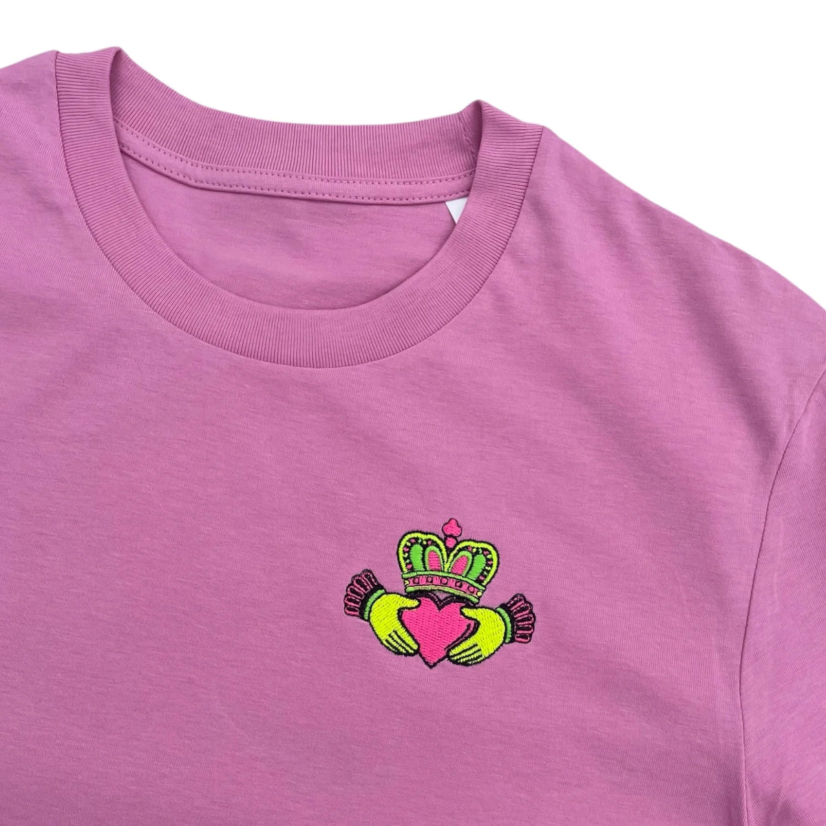Neon Claddagh T-shirt | Pink