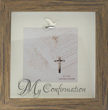 Confirmation Photo Frame | Wood Finish