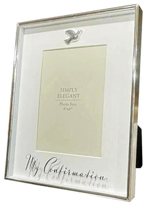 Confirmation Photo Frame | White Finish