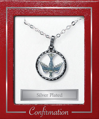 Silver Plated Necklet | Confirmation | Circled Dove