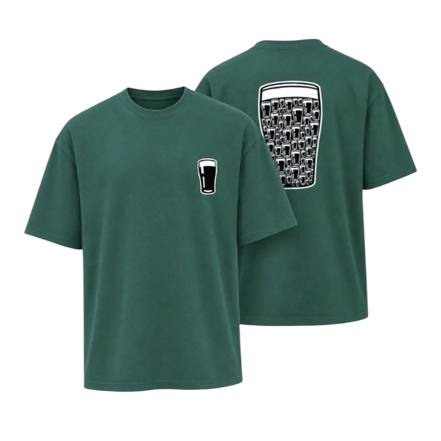 Stout Pint Oversized T-Shirt | Green