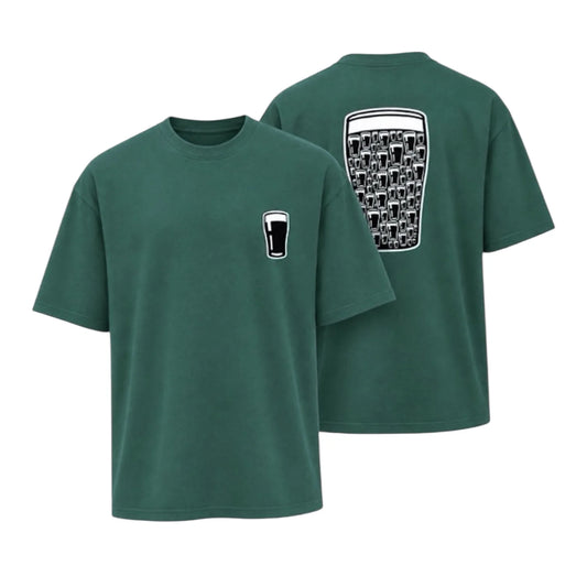 Stout Pint Oversized T-Shirt | Green